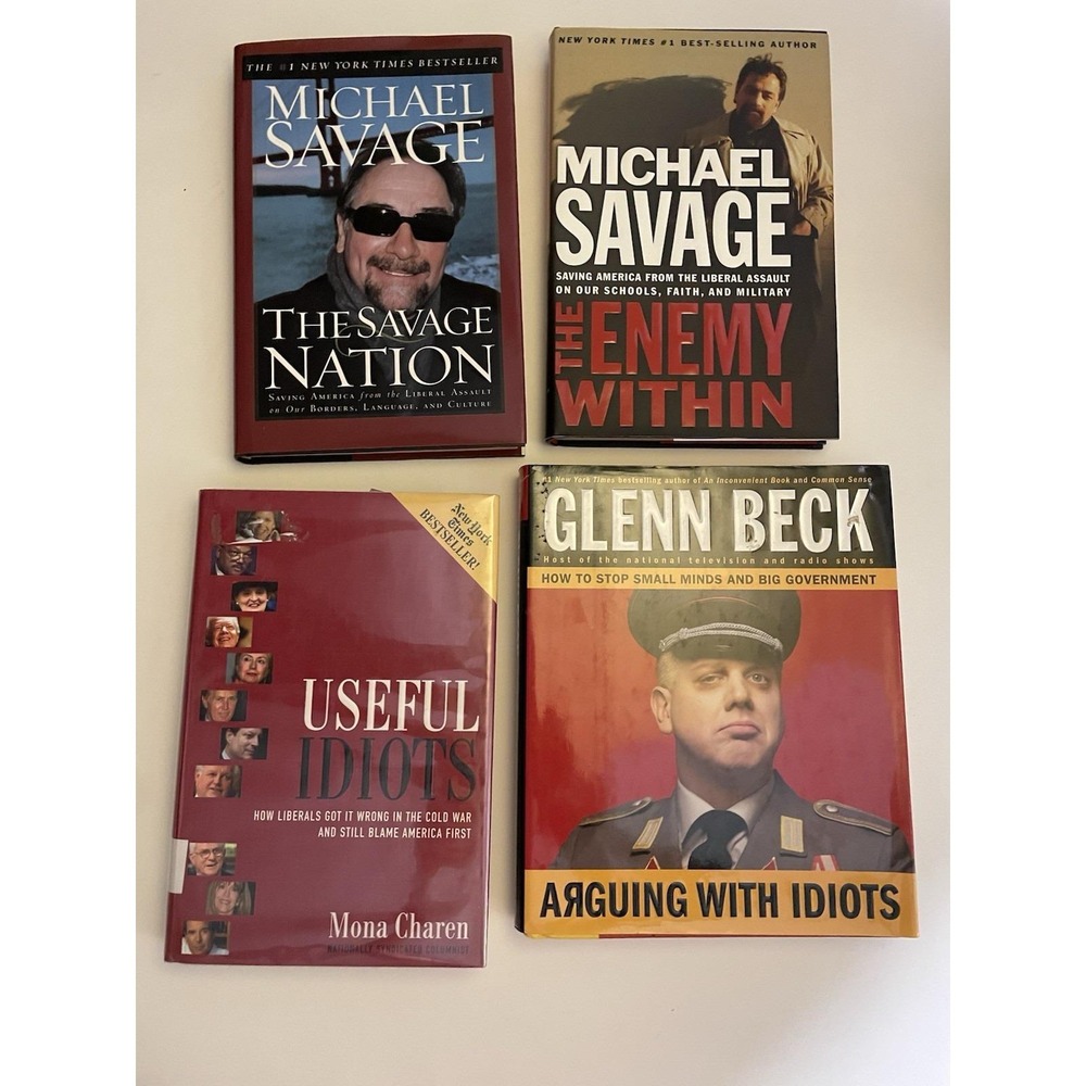 Lot Of 4 Conservative Republican Books Mixed‎ Authors Beck Savage Charen